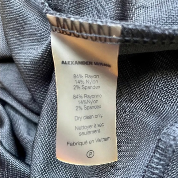 T Alexander Wang Shiny Ruched Stretch Draped Jersey Pencil Skirt BodyCon Dress S - Picture 9 of 11